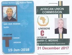 African Union Commission Identification Card