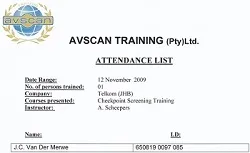 Checkpoint Screening Supervisor